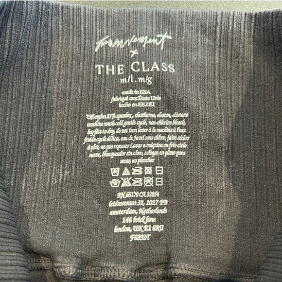 Free People Movement x The Class Gray Ribbed High Waist Leggings M/L - Picture 5 of 6
